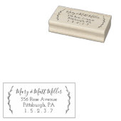 Laurels Personalisiert Address Rubber Briefmarke Gummistempel (Stempel)