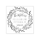 Laurels Rücksendeadresse Briefmarke Gummistempel (Prägung)