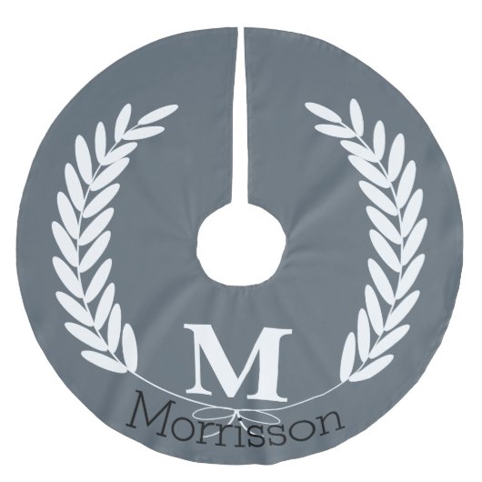 Laurels (Weißwein) - Personalisiert Polyester Weihnachtsbaumdecke (Vorderseite)