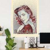 Lauren Bacall Vector Artwork Poster (Heimbüro)