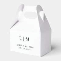Lauren Black und White Monogram Elegant Wedding