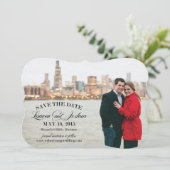 Lauren Detroit Save the Date (Stehend Vorderseite)