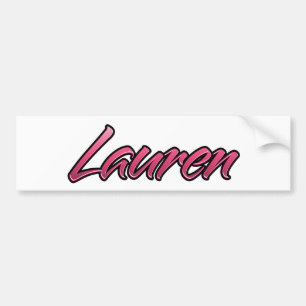 Lauren faded pink Aufkleber Sticker Autoaufkleber