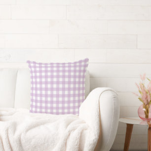 Lauren Gingham Lila Kissen