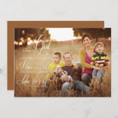 Lauren Landrys Weihnachtskarte Feiertagskarte (Vorne/Hinten)