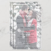 Lauren Monogram Foto Elegant Wedding (Vorne/Hinten)