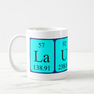 Lauren Namen-Tasse periodischer Tabelle Kaffeetasse