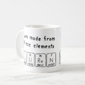 Lauren Namen-Tasse periodischer Tabelle Kaffeetasse (Vorderseite Links)