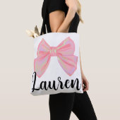 Lauren Namensenthüllung Bedeutung Mädchen Bogen Mo Tasche (Von Nahem)