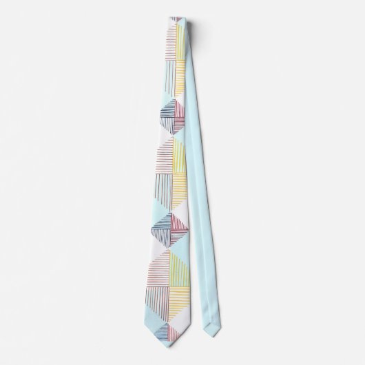 Lauren Rosenberg Original Multi-Linear Neck Tie Krawatte (Vorderseite)
