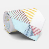 Lauren Rosenberg Original Multi-Linear Neck Tie Krawatte (Gerollt)