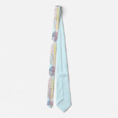 Lauren Rosenberg Original Multi-Linear Neck Tie Krawatte (Rückseite)