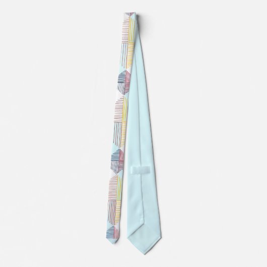 Lauren Rosenberg Original Multi-Linear Neck Tie Krawatte (Rückseite)