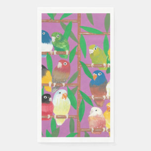 Lauren Rosenberg Original Parakeet Groß Vertikal Serviette