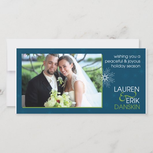 Lauren und Erik Xmas Karten (Vorderseite)