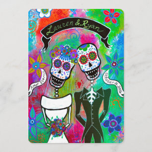 Lauren und Ryans DOD Hochzeits-Einladung Einladung