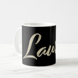 Lauren white gold Handwriting Tasse Kaffeetasse