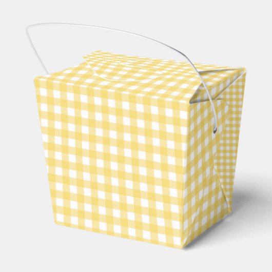 Lauren Yellow Gingham Geschenkschachtel (Rückseite)