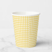 Lauren Yellow Gingham Paper Cups Pappbecher (Links)