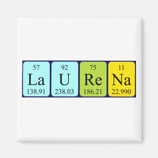 Laurena Periodenmagnet Magnet (Vorne)