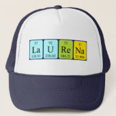Laurena Periodic Table name hat Truckerkappe (Vorderseite)