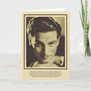 Laurence Olivier Vintages Portrait Karte