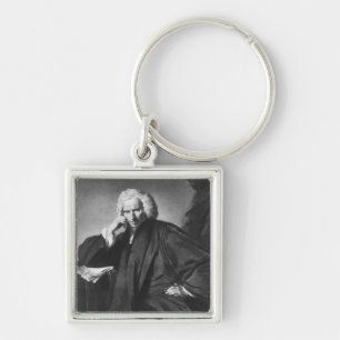 Laurence Sterne, graviert von Edward Fisher Schlüsselanhänger