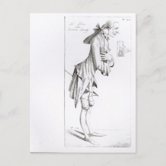 Laurence Sterne Postkarte (Vorderseite)