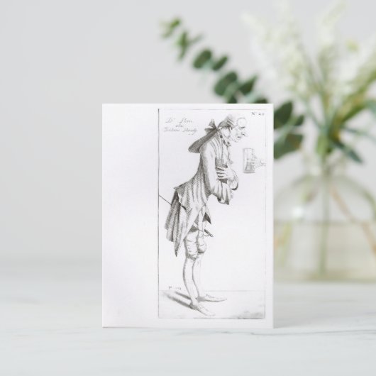 Laurence Sterne Postkarte (Stehend Vorderseite)