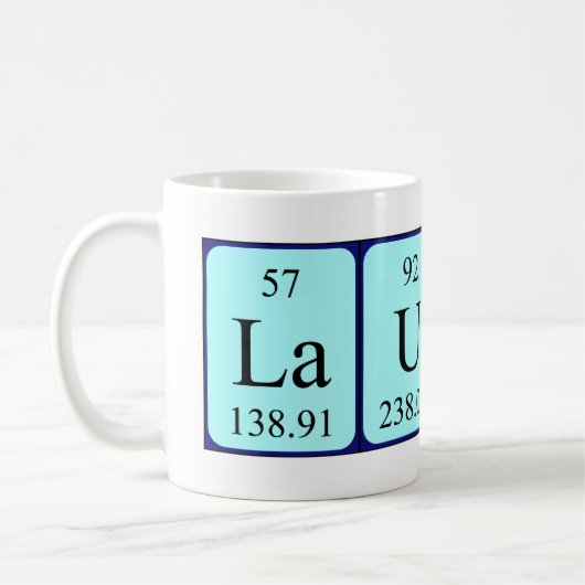 Laurene Periodenname Tasse (Links)