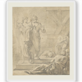 Laurent de La Hyre - Die Befreiung von Saint Peter Aufkleber