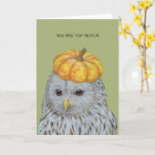 Laurent the Ural Uhu Grußkarte Karte (Gelbe Blume)