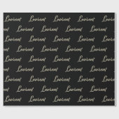 Laurent Vorname Name edles Geschenkpapier Papier (Flach)