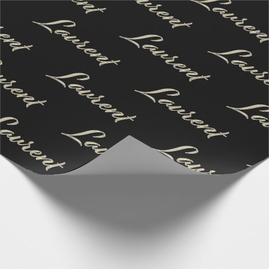 Laurent Vorname Name edles Geschenkpapier Papier (Ecke)