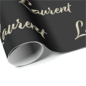 Laurent Vorname Name edles Geschenkpapier Papier (Rolleneckpunkt)