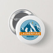 Laurentian Mountains Quebec Kanada Button (Vorne & Hinten)