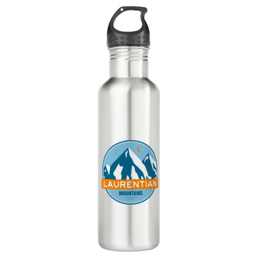 Laurentian Mountains Quebec Kanada Edelstahlflasche (Vorderseite)