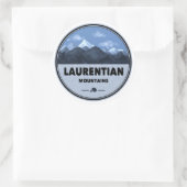 Laurentinische Berge Québec Kanada Camping Runder Aufkleber (Tasche)