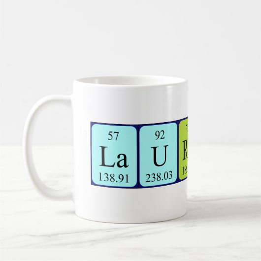 Laurestine Periodenname Tasse (Links)