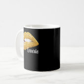 Laurie - Vorname Geschenk Kaffeetasse (Vorderseite Links)