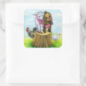 Laurie's Critters Quadratischer Aufkleber (Tasche)