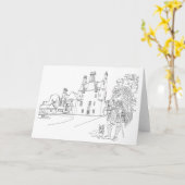 Lauriston Castle, Aberdeenshire, Schottland Karte (Gelbe Blume)