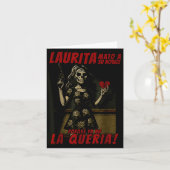 Laurita Mato A Su Novio Funny Mexican Halloween Karte (Gelbe Blume)