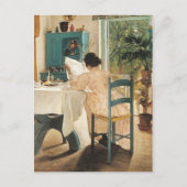 Laurits Andersen Ring Frühstück Gemälde Kunst Pr Postkarte (Vorderseite)