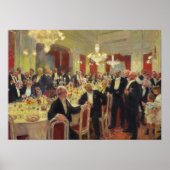 Laurits Tuxen Verlasse den Tisch Poster (Vorne)