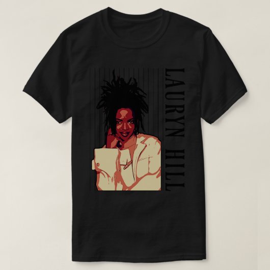 Lauryn Hill 90s Poster T-Shirt (Design vorne)