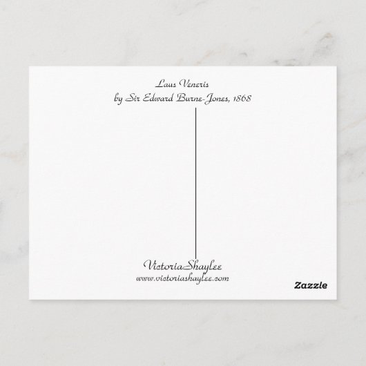 Laus Veneris Postkarte (Rückseite)