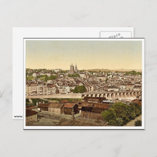 Lausanne, allgemeine Ansicht, Genfer See, Schweiz  Postkarte (Vorne/Hinten)