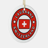 Lausanne die Schweiz Keramik Ornament (Rechts)