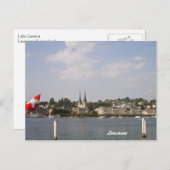 Lausanne-Genfer See Postkarte (Vorne/Hinten)
